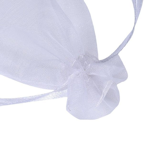 Candy Bag DZT1968 100pcs Organza Wedding Party Decoration Gift Candy Sheer Bags Pouches (Orange) N16