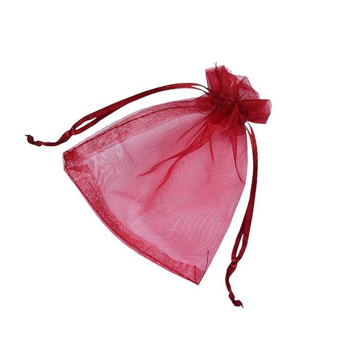 Candy Bag DZT1968 100pcs Organza Wedding Party Decoration Gift Candy Sheer Bags Pouches (Orange) N19