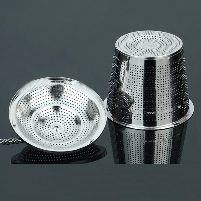 Julyshop Practical Strainer Mesh Tea Ball Infuser Filter 304 Stainless Steel Herbal (XXL) N3
