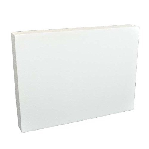 Oasis Supply 747504 Dummy Half Sheet Cake, 12" x 18" x 4", White N2