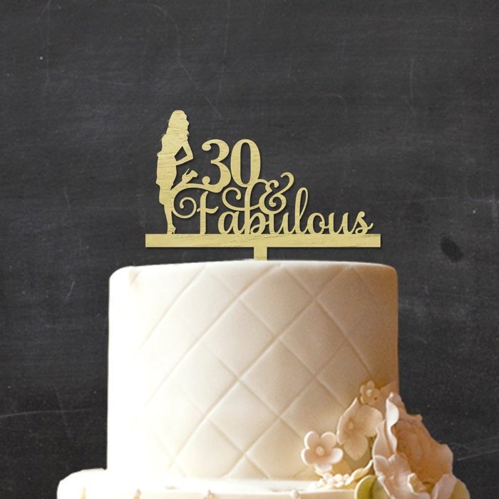 "50 Fabulous" Custom Wedding Anniversary, Birthday Cake Topper Personalized Rustic Woodn Cake Topper 7"-8" Inches... N23
