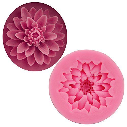 Let'S Diy Snow Lotus Styling Silicone Mold Fondant Chocolate Soap Mould Cake Decorator Tools Sugar Craft Bakeware N2