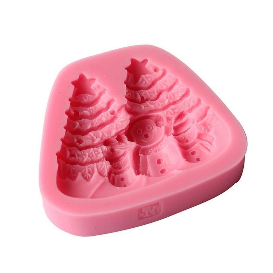 Christmas Gift - Christmas Fondant Silicone Sugar Mold Cake Decorating - Christmas Santa Sled Deer N13