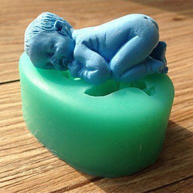 Y&XL&H Sleep Baby Silicone Cake Mold Fondant Decorating Sleeping Baby Shape Chocolate Soap Mold Sugarcraft Decoration...