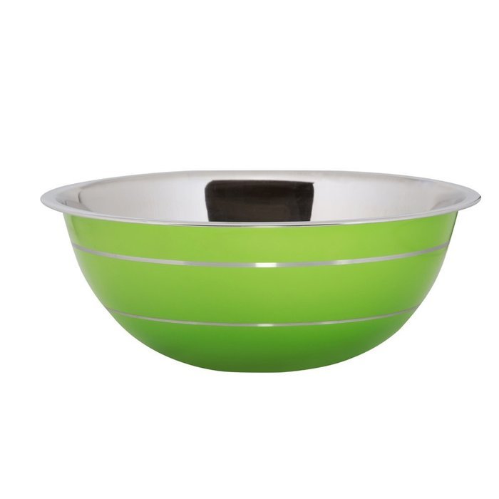 Kosma 14 Cm Stainless Steel Mixing | Professional Deep Bowl in a Green Colour Powder Coated Finish N2