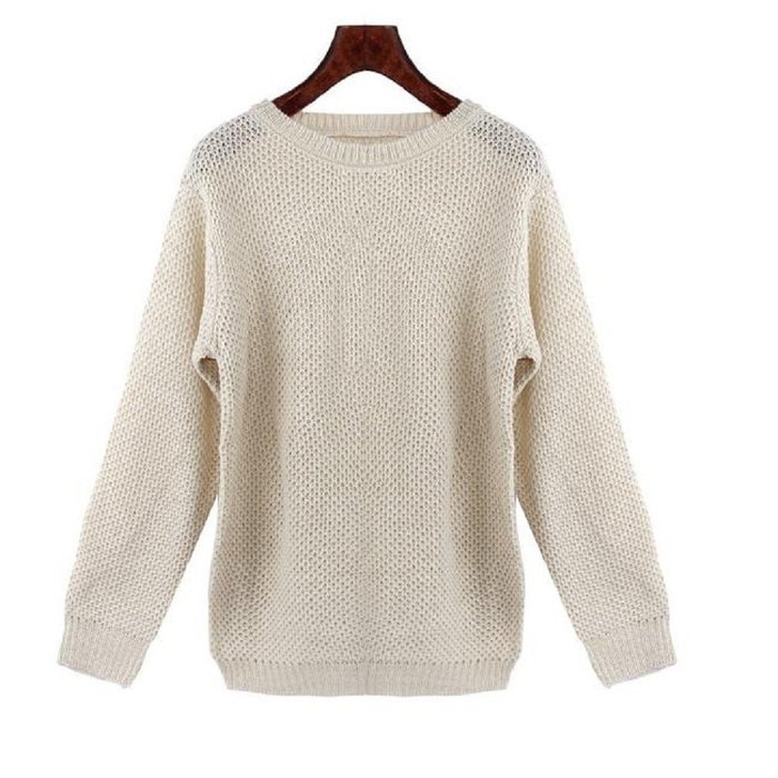 Knitwear Cardigan,Morecome Women Long Sleeve Loose Sweater Knitted Sweater (M)