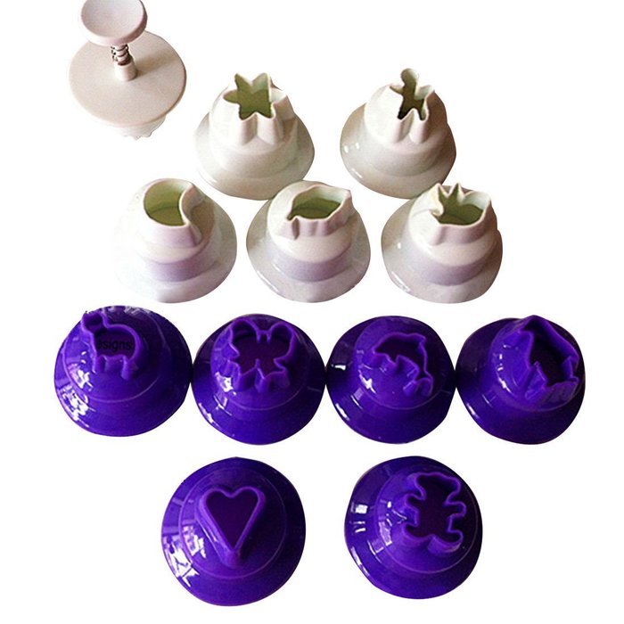 (Asubogu) ASVOGUE one set DIY multi-color shape cake mold random color N2