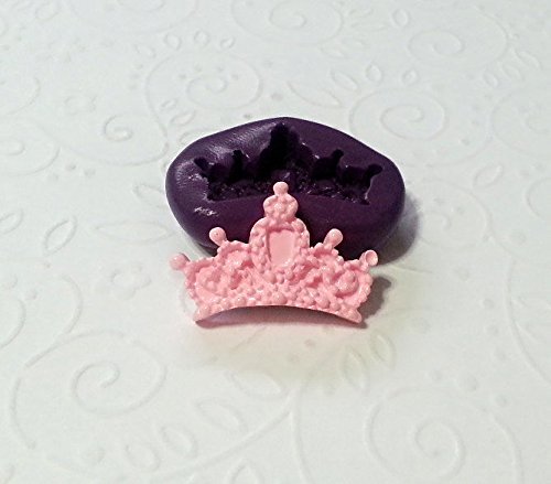 Silicone Mold Princess Crown Mould (25mm) Birthday cake Topper Icing Gum Paste N3