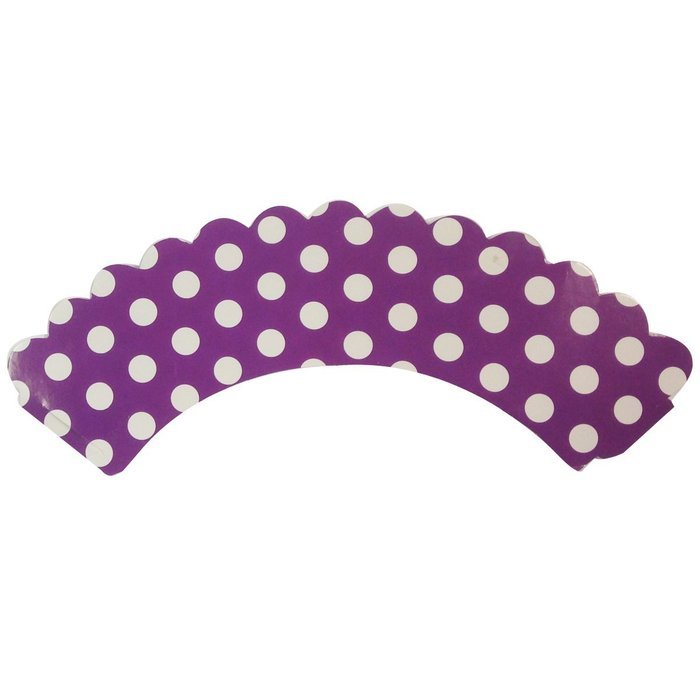 AllyDrew Standard Size Polka Dots Cupcake Wrappers (Set of 20), Orange N15