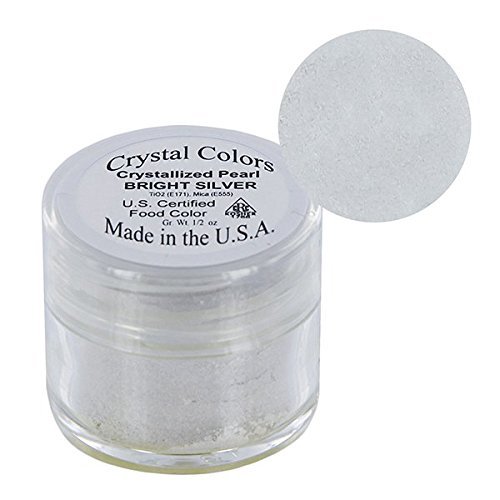 Bright Silver Crystallized Pearl Crystal Color Dust