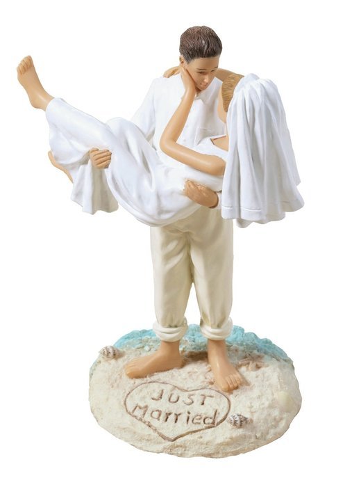 Beach Wedding Figurine-Cauc
