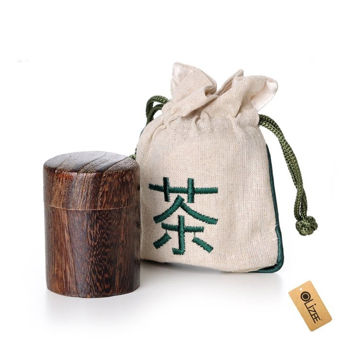 OLizee&trade; Natural Wooden Tea Container Tea Canister Tea Storage Caddy(Paulownia) N5