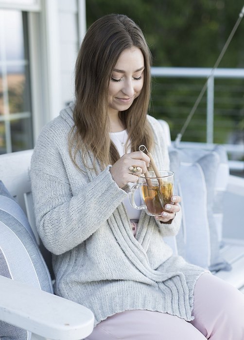 Wood Handled Simple Tea Infuser by Pinky Up N3