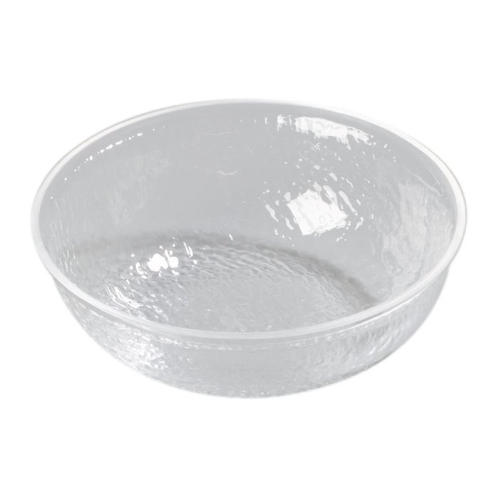 Carlisle SB6807 1 Qt. Clear Pebbled Acrylic Bowl
