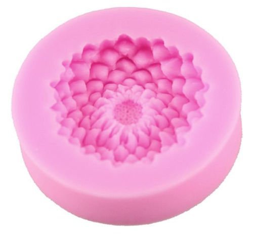 Baking Molds 3D Silicone Mould Cake Candy Pastry Tools Non-stick Chrysanthemum Mini Pink Flower Sugarcraft for... N4