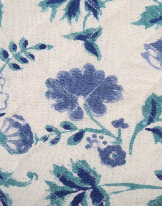 White Tea Cosy Cotton 15x11 Tea Cozy Hand Block Printed Floral By Rajrang N9