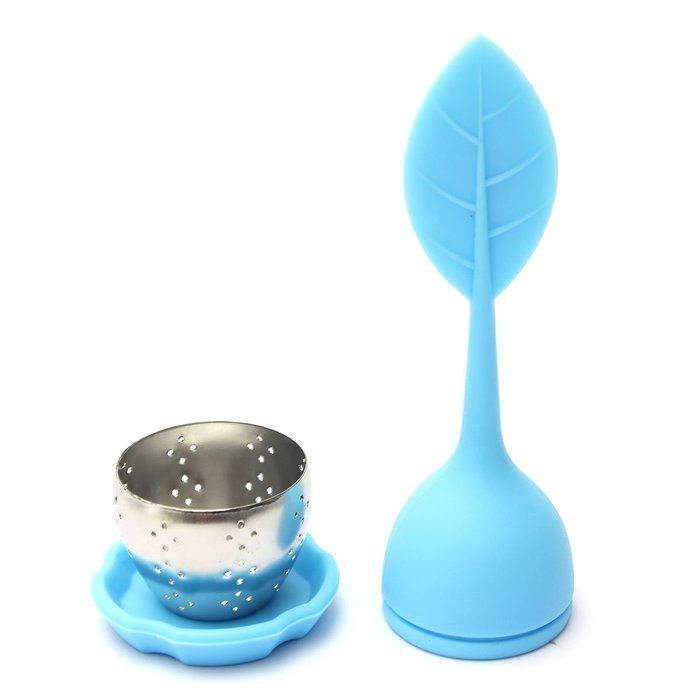 Leaf Tea Infuser with Silicone Handle and Stainless Steel Ball