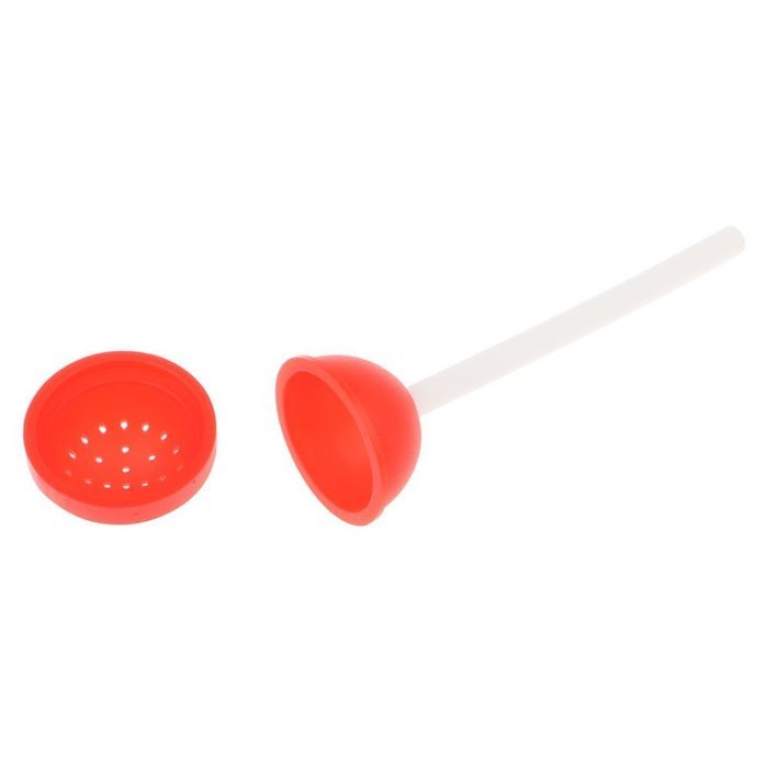 Safe Lollipop Silicone Tea Leaf Infuser Strainer Herbal Spice Filter Diffuser - Red N2
