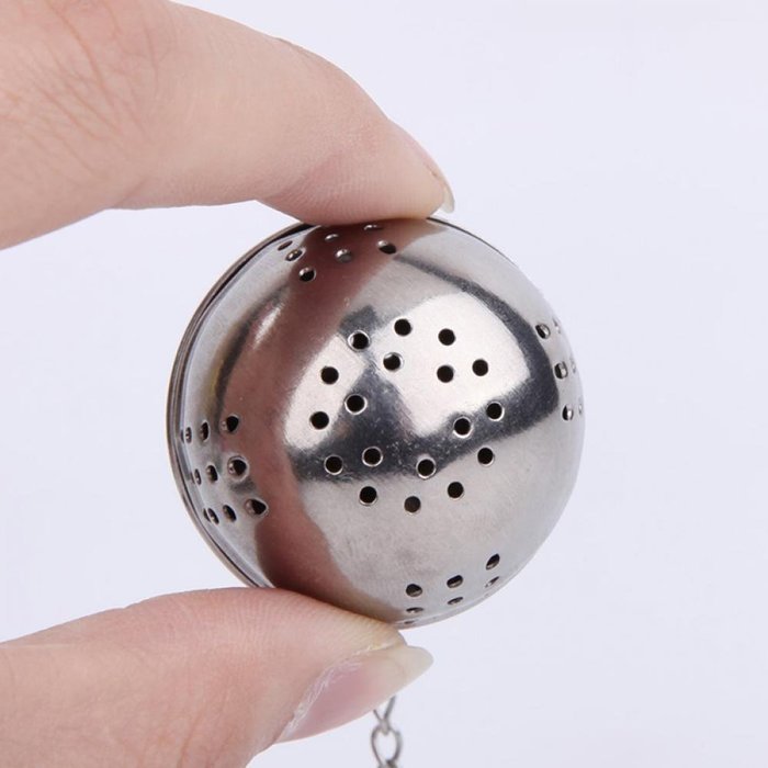 GOOTRADES Kitchen Tool Stainless Steel Ball Herbal Spice Filter Diffuser Tea Strainer (pack of 5) N4