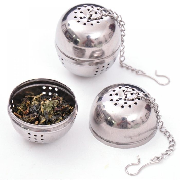 GOOTRADES Kitchen Tool Stainless Steel Ball Herbal Spice Filter Diffuser Tea Strainer (pack of 5) N6