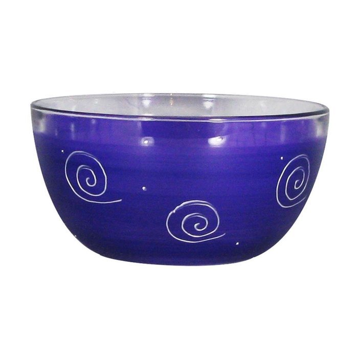 Golden Hill Studio 11" Serving Salad Bowl Hand Painted in the USA by American Artists-Frosted Curl Dot Pink Collection N3