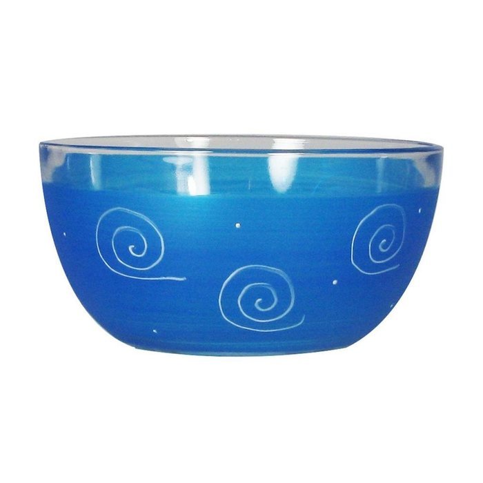 Golden Hill Studio 11" Serving Salad Bowl Hand Painted in the USA by American Artists-Frosted Curl Dot Pink Collection N4