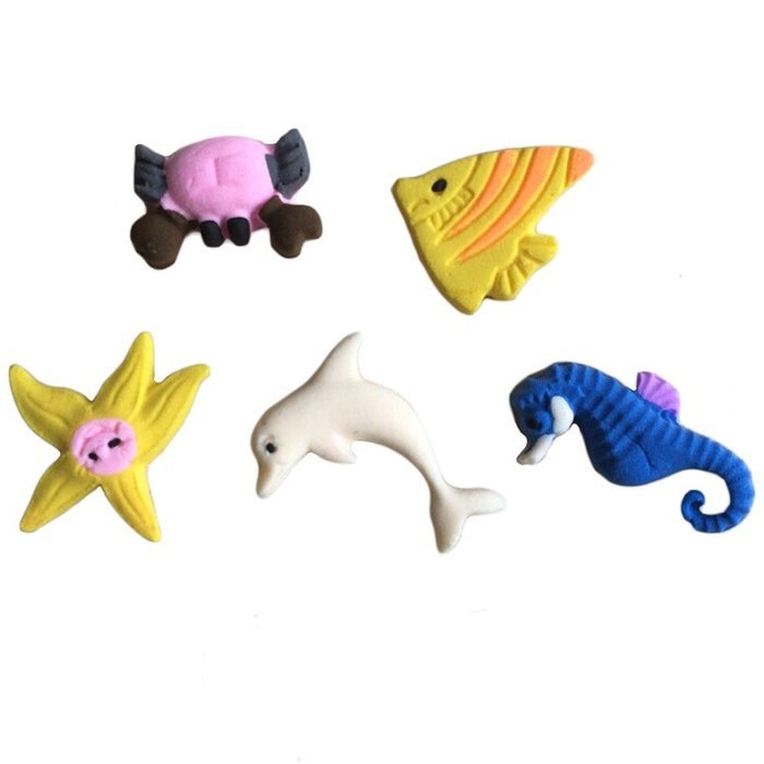 LYNCH Sea Animals Series 3D Silicone Mold Cookware Non-Stick Fondant Soap Mould,pink N2