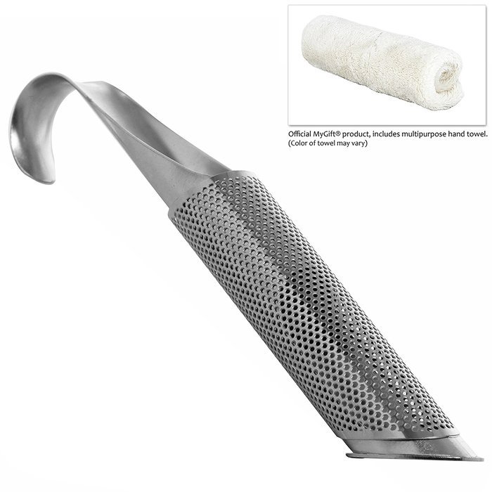 Stainless Steel Tea Infuser / Long Handled Hook Cylindrical Loose Tea Leave Strainer, MyGift N4