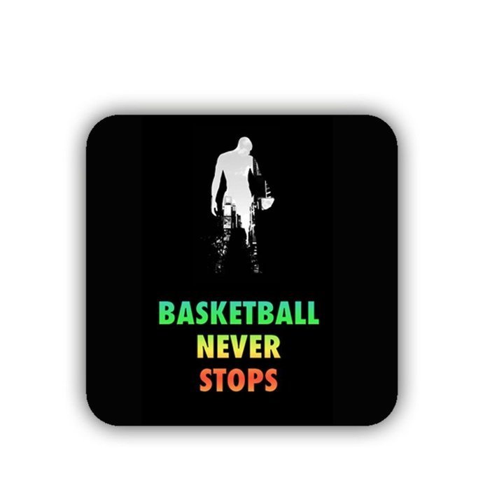 Generic Cup Mat New Print Basketball Never Stops Mdf Material N6