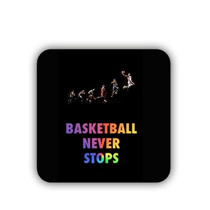 Generic Cup Mat New Print Basketball Never Stops Mdf Material N7