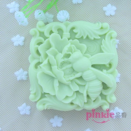 Pinkie Tm Bee Flowers Handmade Skeleton Head Silicone Soap Mold Chocolate Clay Resin Mould Sugarcraft Cake Decorating... N2