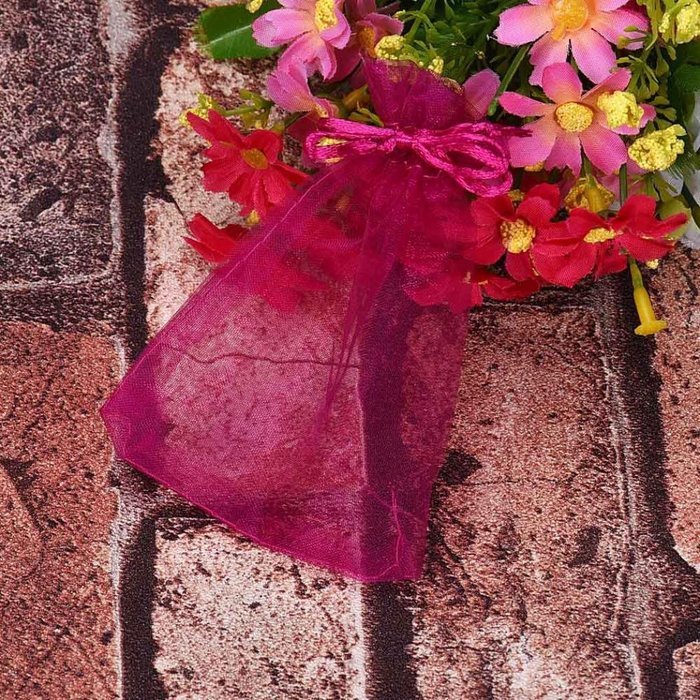 Candy Small Bag DZT1968&reg; 100pcs Organza Wedding Party Decoration Gift Candy Sheer Bags Pouches (Red) N13