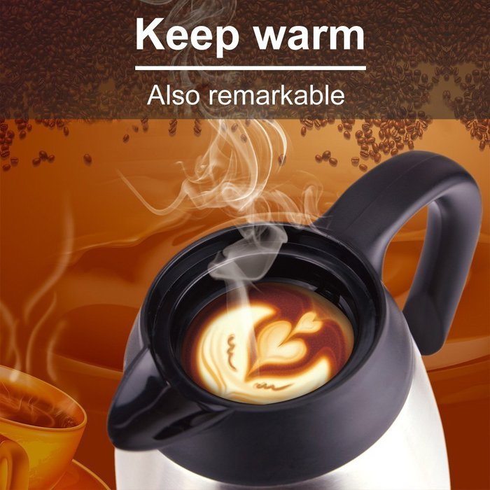 Zhongmei Vacuum Thermal Carafe,Double Wall,304 Stainless Still N5