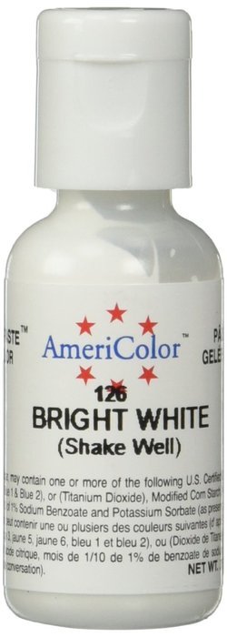 Americolor Soft Gel Paste Food Color, .75-Ounce, Bright White N8