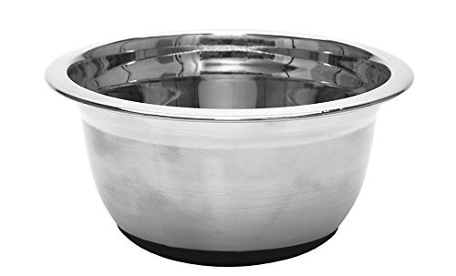 4 Pcs Stainless Steel German Mixing Bowls Set with Non-Skid Silicone Bottoms N5