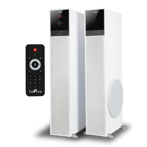 beFree Sound Bluetooth Tower Speakers with optical input