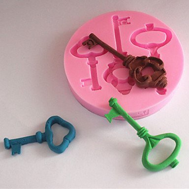 Y&XL&H Silicone Mold/Mould Steampunk Skeleton Key For Crafts Jewelry Chocolate Fondant PMC Resin Clay N2