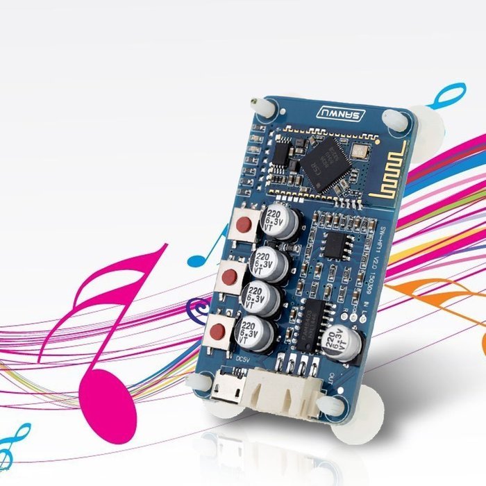 LeaningTech Amplifier Module Wireless Bluetooth 4.0 Audio Receiver Board Stereo Digital Mini USB 5V N3