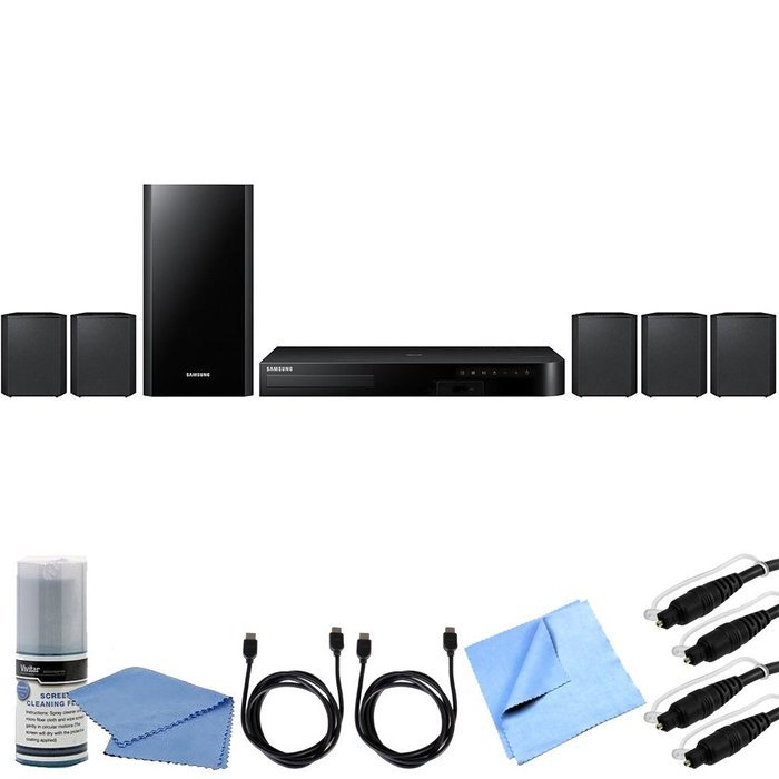 Samsung HT-J4500 - 5.1ch 500 Watt Smart 3D Blu-Ray Home Theater System Bundle includes 5.1ch 500 Watt Smart 3D...