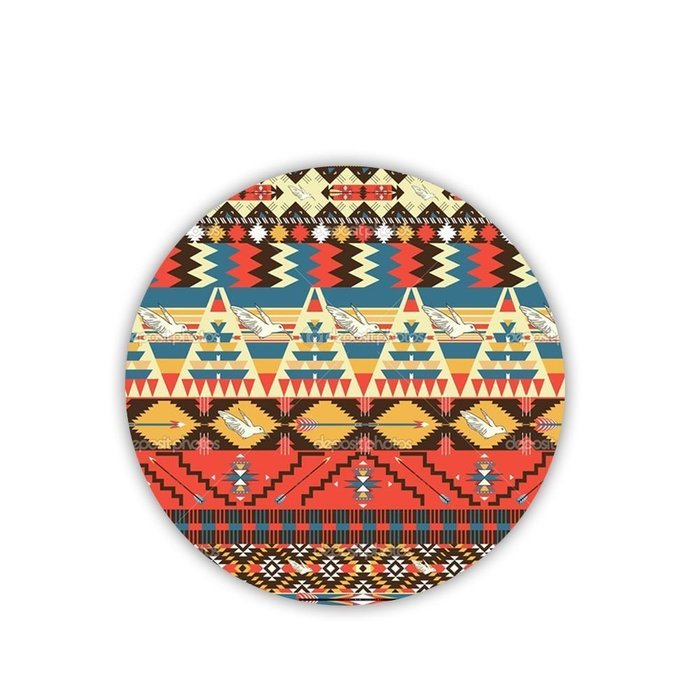 Generic Print With Aztec Shock Proof Cup Coaster Mdf Material N4