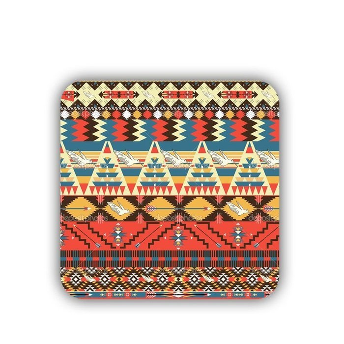 Generic Print With Aztec Shock Proof Cup Coaster Mdf Material N5