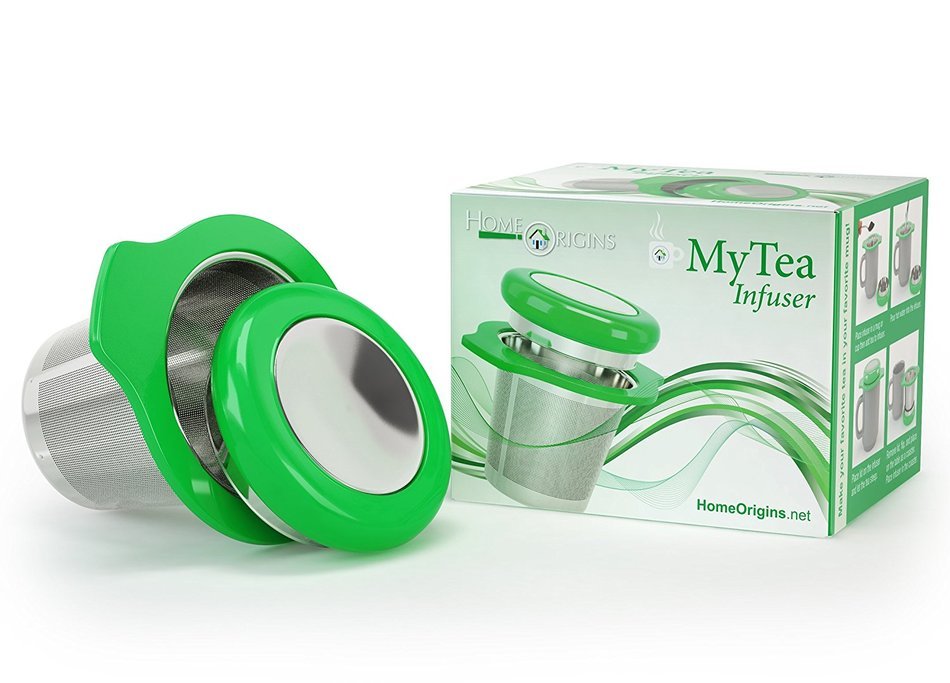 MyTea Infuser ~ Ultra Fine Loose Leaf Tea Infuser with Lid ~ Large Capacity Stainless Steel Tea Strainer Basket... N26