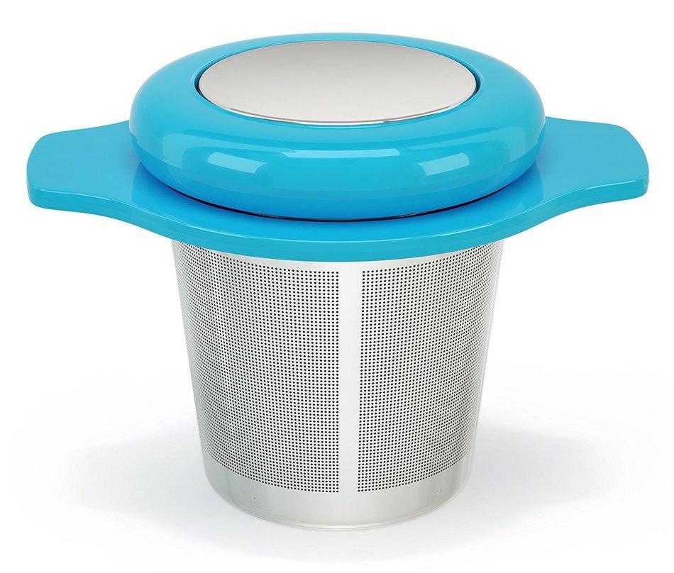 MyTea Infuser ~ Ultra Fine Loose Leaf Tea Infuser with Lid ~ Large Capacity Stainless Steel Tea Strainer Basket... N28