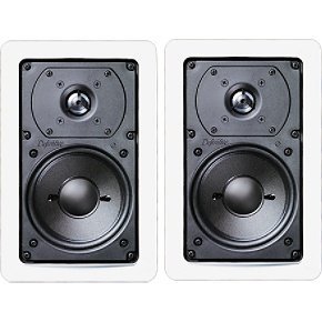 Definitive Technology UIW55 Rectangular In-Wall Speakers (Pair, White)