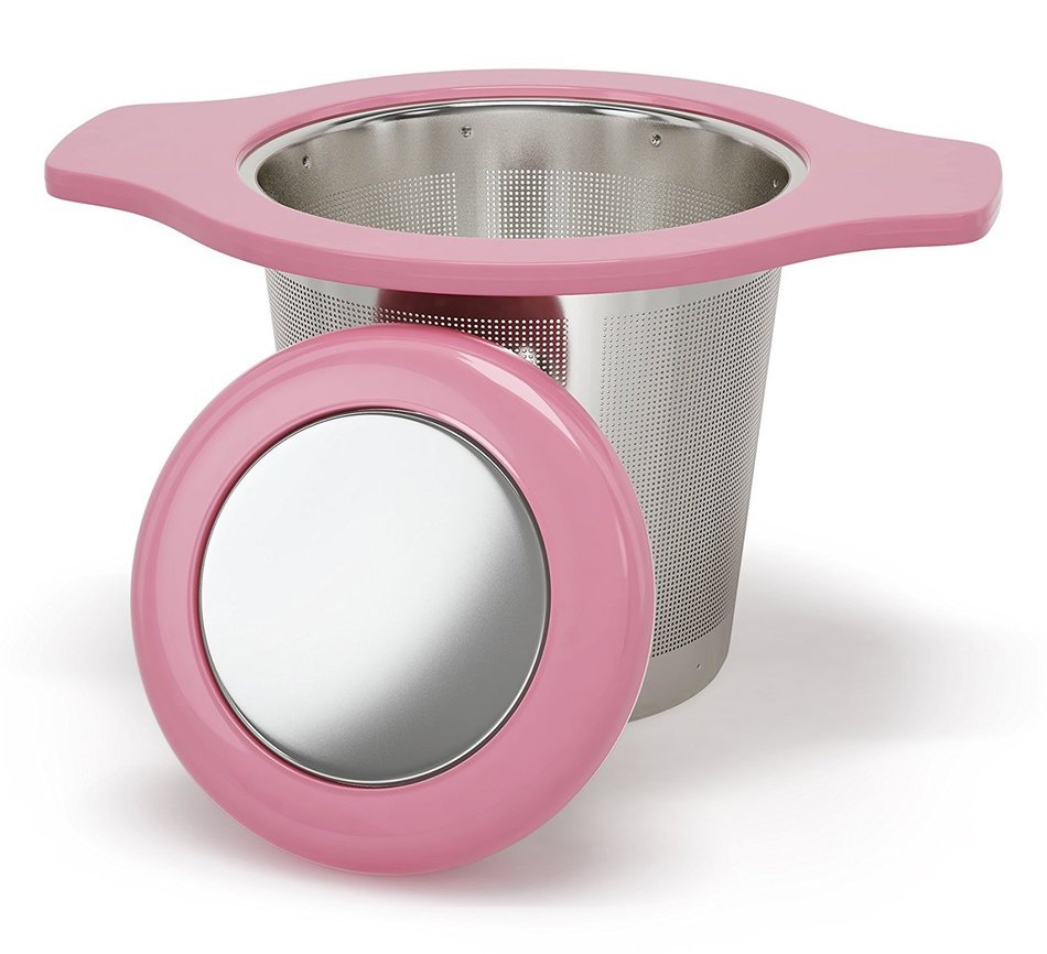 MyTea Infuser ~ Ultra Fine Loose Leaf Tea Infuser with Lid ~ Large Capacity Stainless Steel Tea Strainer Basket... N38