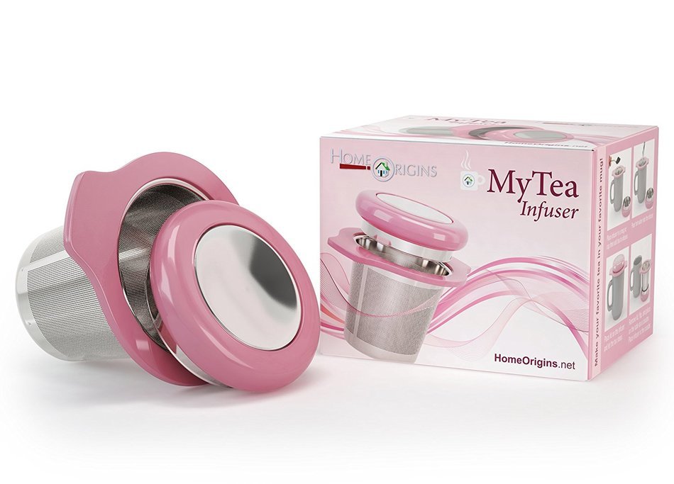 MyTea Infuser ~ Ultra Fine Loose Leaf Tea Infuser with Lid ~ Large Capacity Stainless Steel Tea Strainer Basket... N39