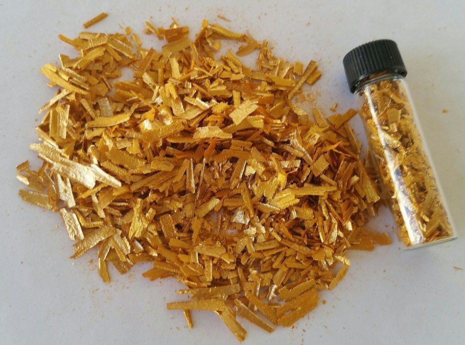 Edible 5G Gold Flakes for Decorating Cake, Cupcake, and More - More Items Are Under FoodDecoArt N2
