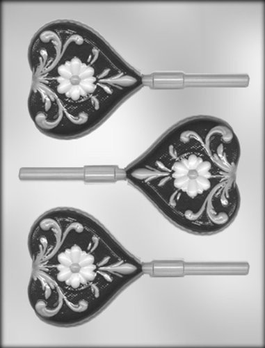 CK Products Fancy Heart Sucker Chocolate Mold