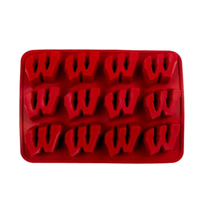 NCAA Wisconsin Badgers Tray & Candy Mold, One Size, Red