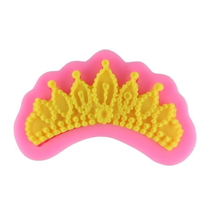 Mujiang Baking Molds Silicone Crown Fondant Mold Queen Candy Chocolate Molds For Sugar Craft Gum Pate Cake Decorating N6